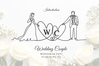 Monogram Fonts for Wedding Couples & Invitations