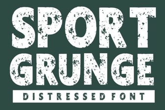 Grunge Font Styles for Sporty Brand Designs