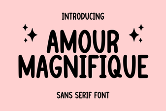 Amour Magnifique: Elegant Font for Creative Projects