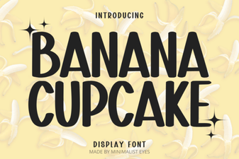 Banana Cupcake Font: Creative Typography for Your Designs