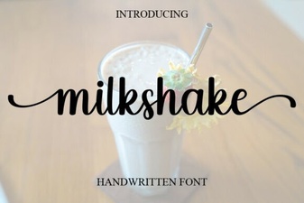 Milkshake Font for Creative Digital Projects