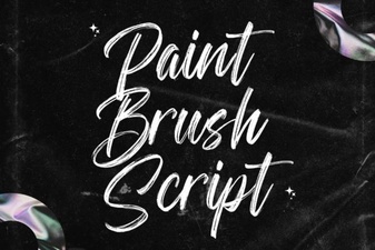 Creative Designs with Paint Brush Script Fonts